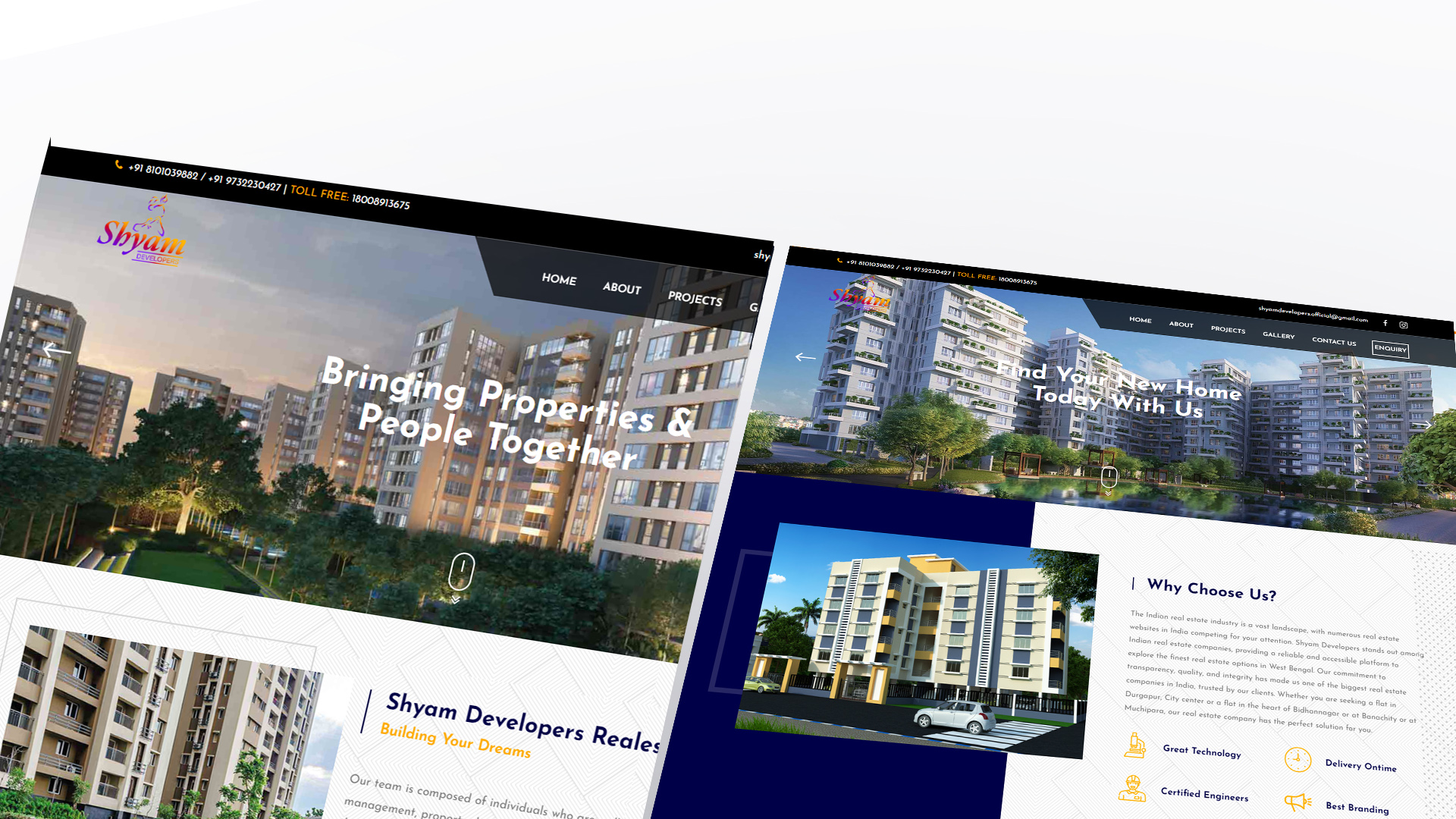 Shyam Developers Website